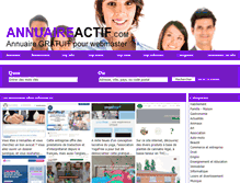 Tablet Screenshot of annuaireactif.com